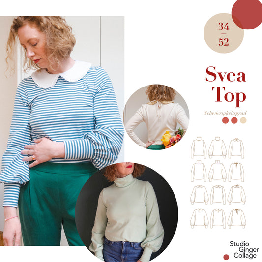 Svea Top 34 -52 Schnittmuster-Baukasten mit Anleitung