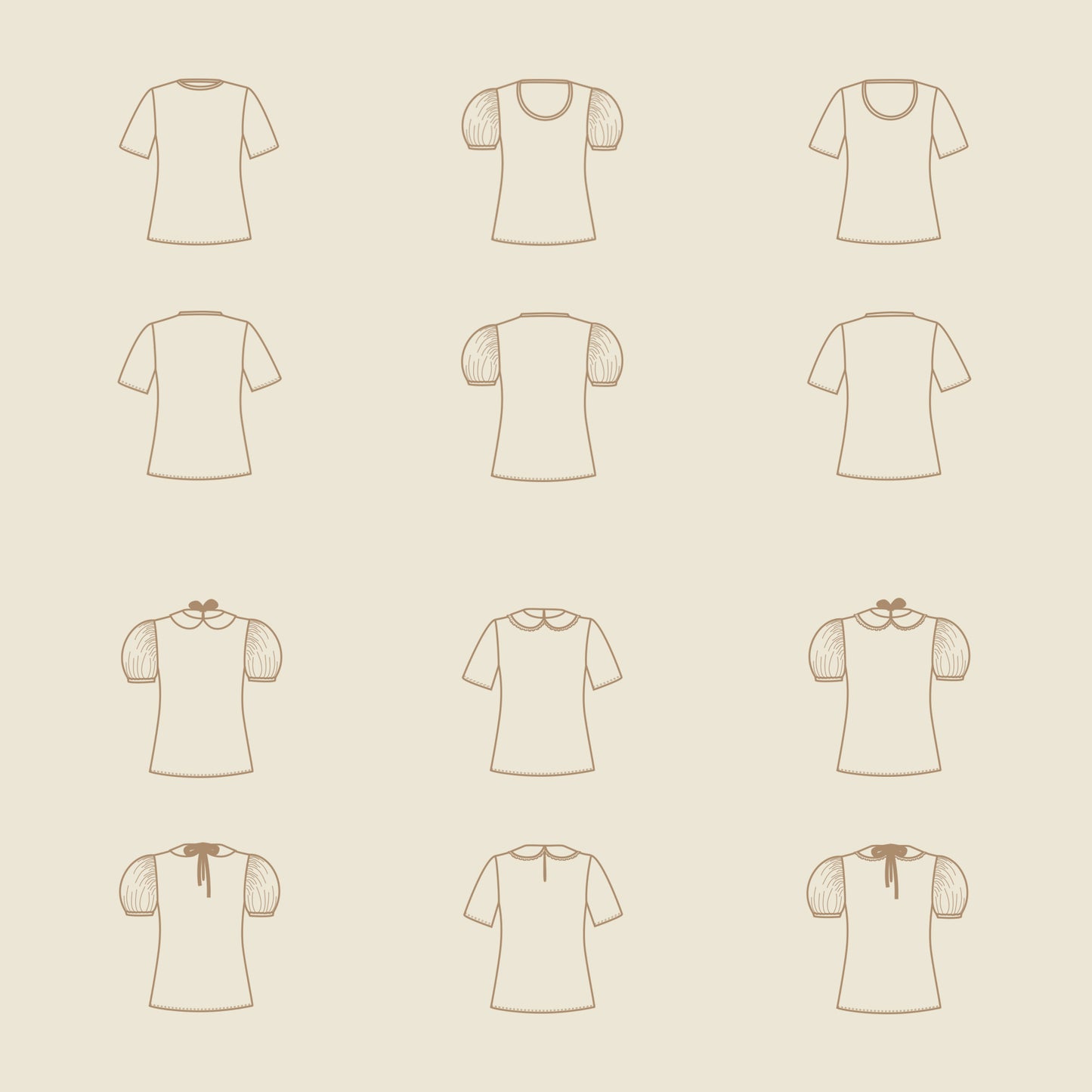 Svea Top 34 - 52 add-on sewing pattern and instructions
